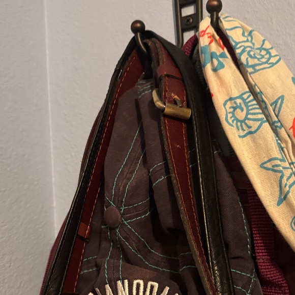 Brown Embossed Leather Bag - Picture 4 of 4